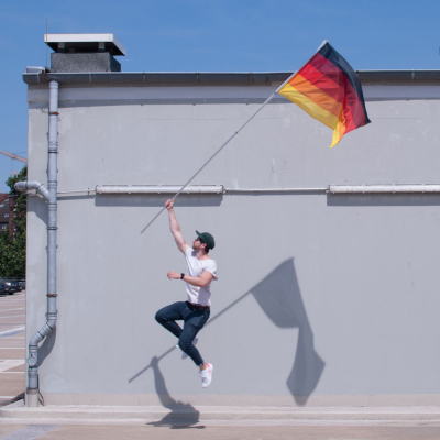 Deutschland Multicolor Flagge-High